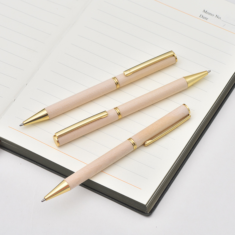 Supply Of Neutral Pen Business Office Signature Pen Primary School Students Treasure Pen Gift Pen Creative Bamboo And Wood Ballpoint Pen details Picture