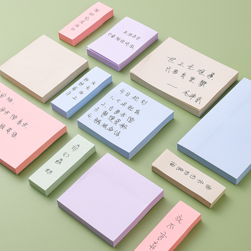 Stationery color fluorescent minimalism Post-it notes Paper Post-it notes notices indicate classification labels Application Scenario