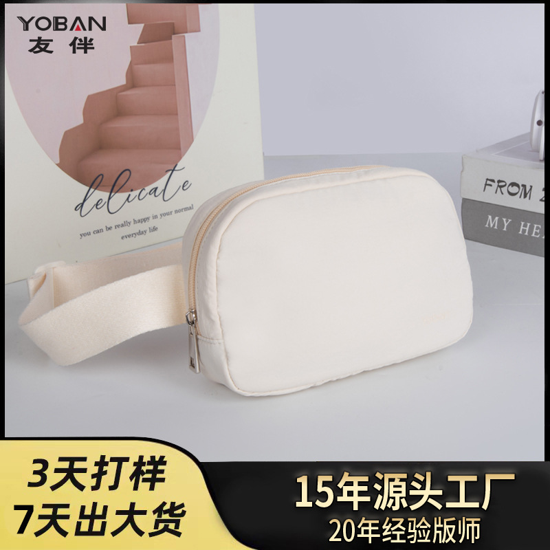 跨境高级感防水耐磨单肩斜挎包 多功能轻便休闲户外运动跑步腰包