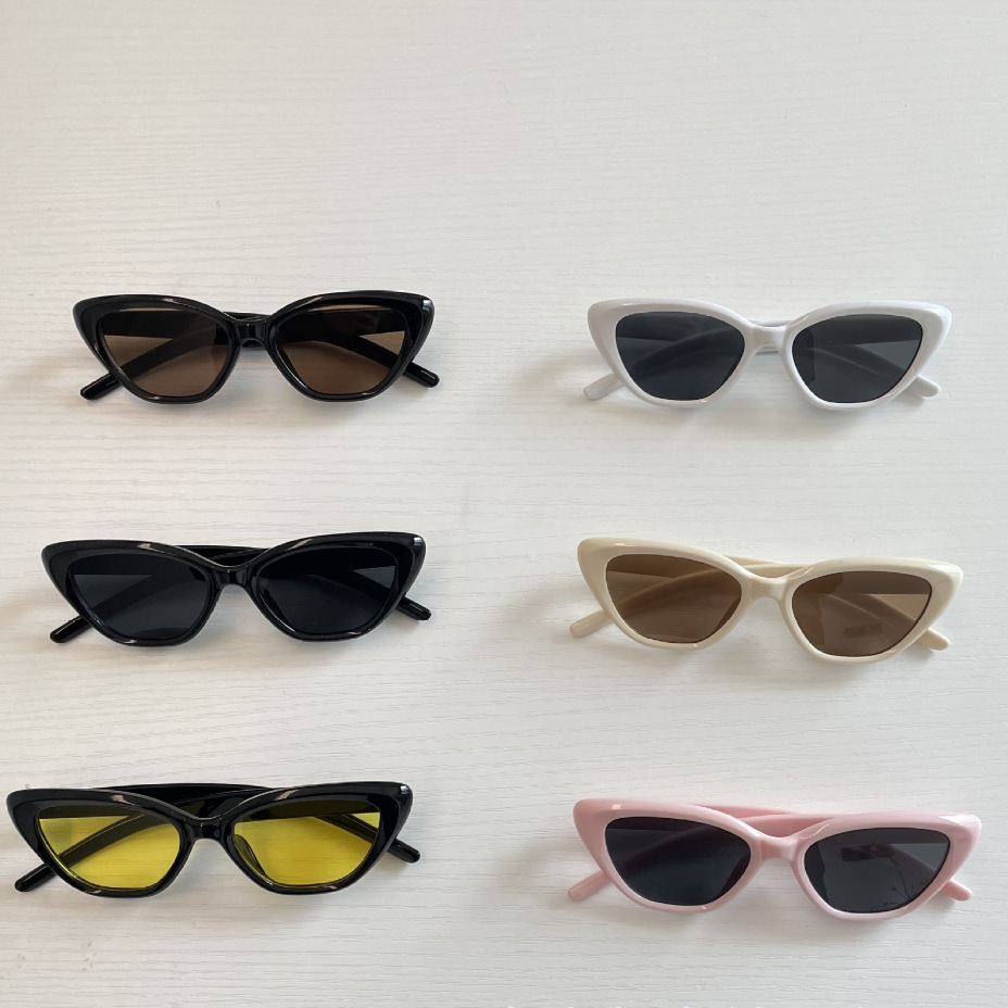 艾摩贝贝ins儿童韩版猫眼眼镜男女童复古洋气凹造型太阳镜遮阳镜