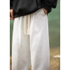 The latest 400G arc-shaped split design wide-leg casual pants for men's autumn and winter are high-street loose, versatile and drape sweatpants Specification image