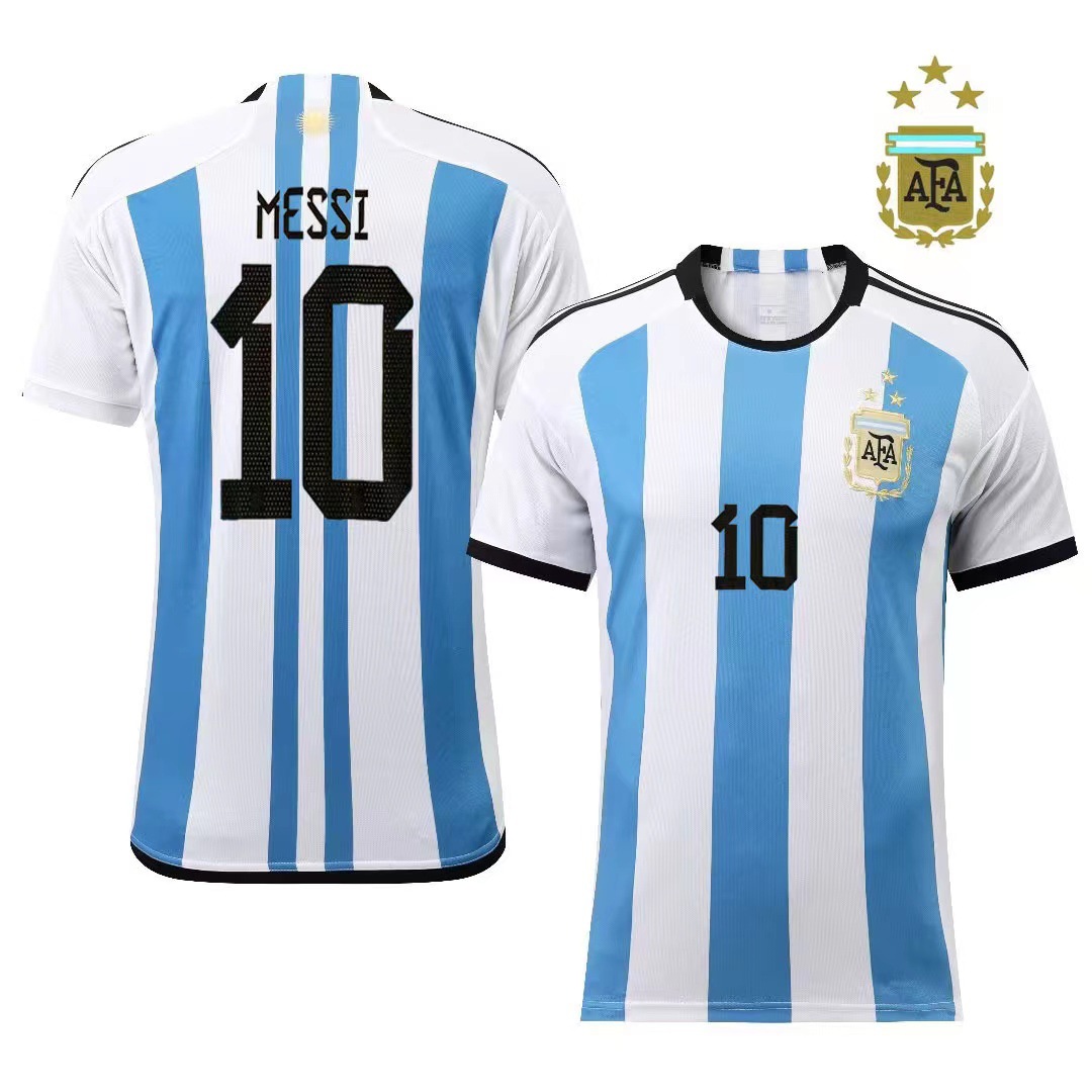 阿根廷三星冠军版足球服梅西球衣可个性印号球衣 football  jerse