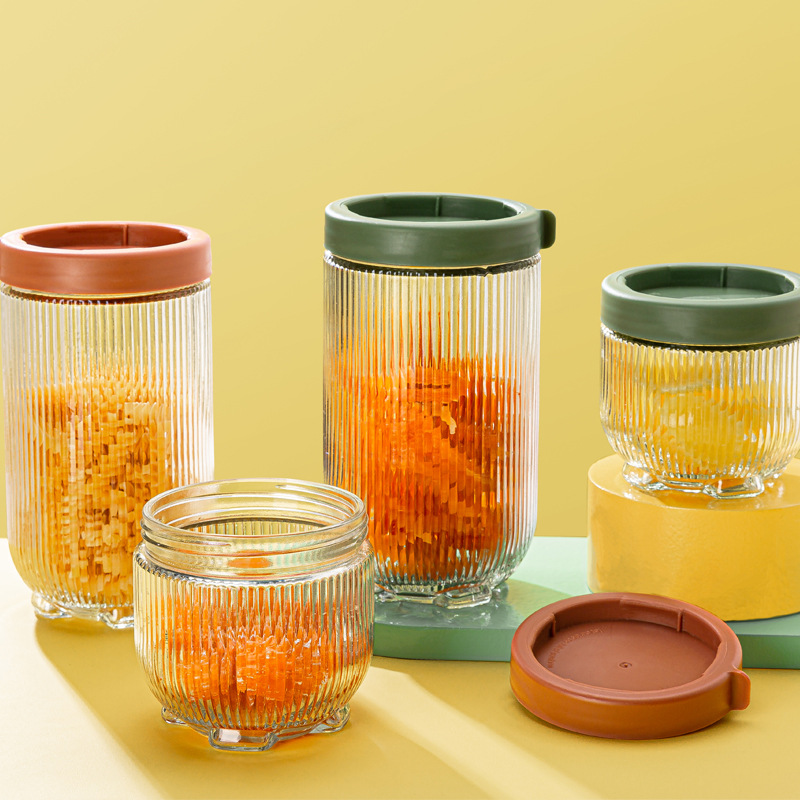 玻璃密封罐 厨房杂粮收纳密封储物罐食品级塑料 活动礼品