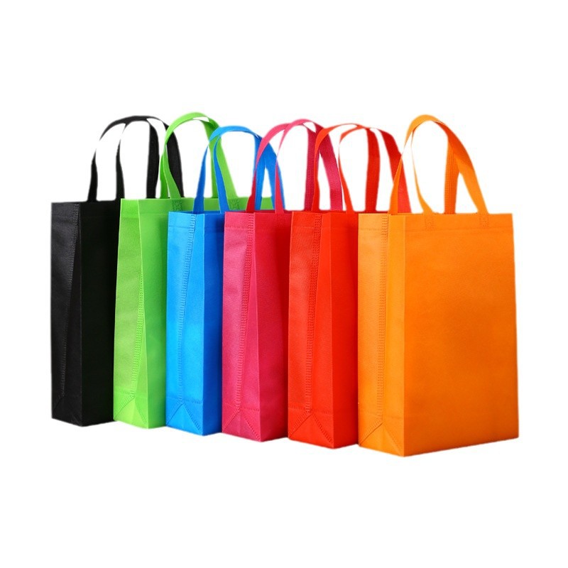 Ready-made non-woven fabric bags, advertising, shopping, eco-friendly hand-held heat-pressed three-dimensional bags, customized and can be printed with logos, wholesale Item Picture