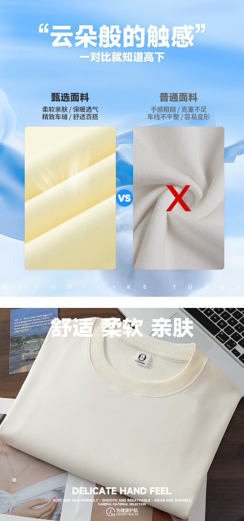 复古潮棉圆领卫衣工作服定制印logo企业团建工装餐饮店长袖工衣订详情2