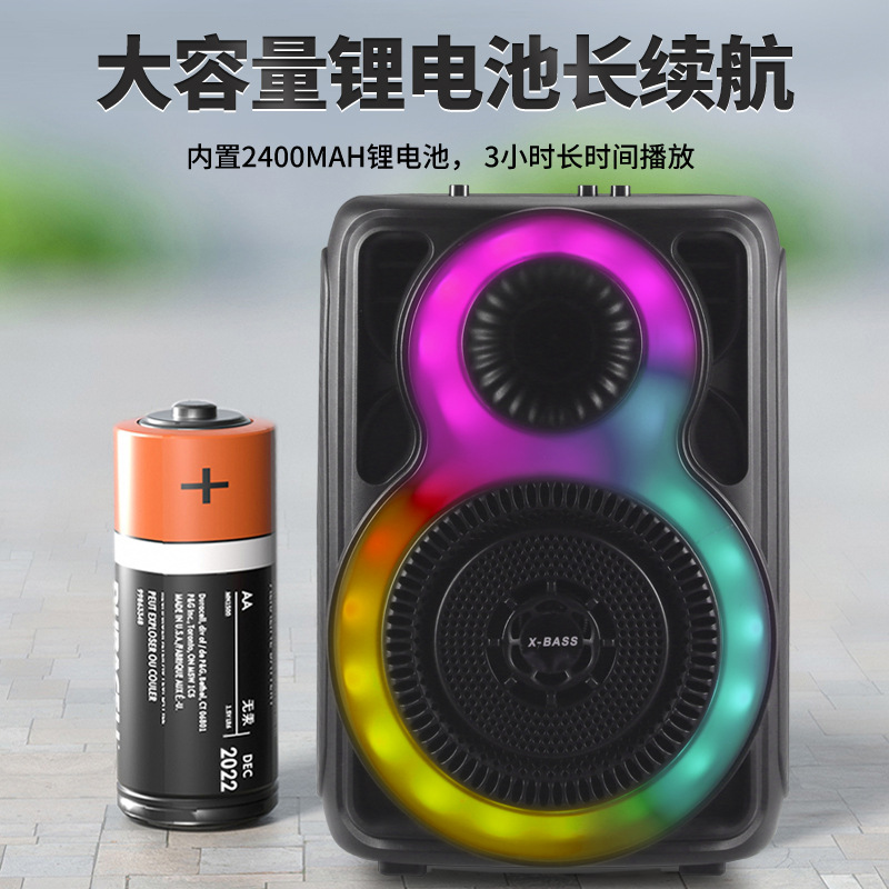 The hot-selling 8-inch RX-8161 outdoor multi-functional Bluetooth speaker is a portable and high-power mobile store speaker Application Scenario