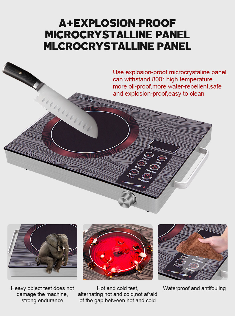 Household electric ceramic stove, high-power, no pot picky, supports foreign trade export, gift hot pot, hot pot restaurant electric ceramic stove Application Scenario