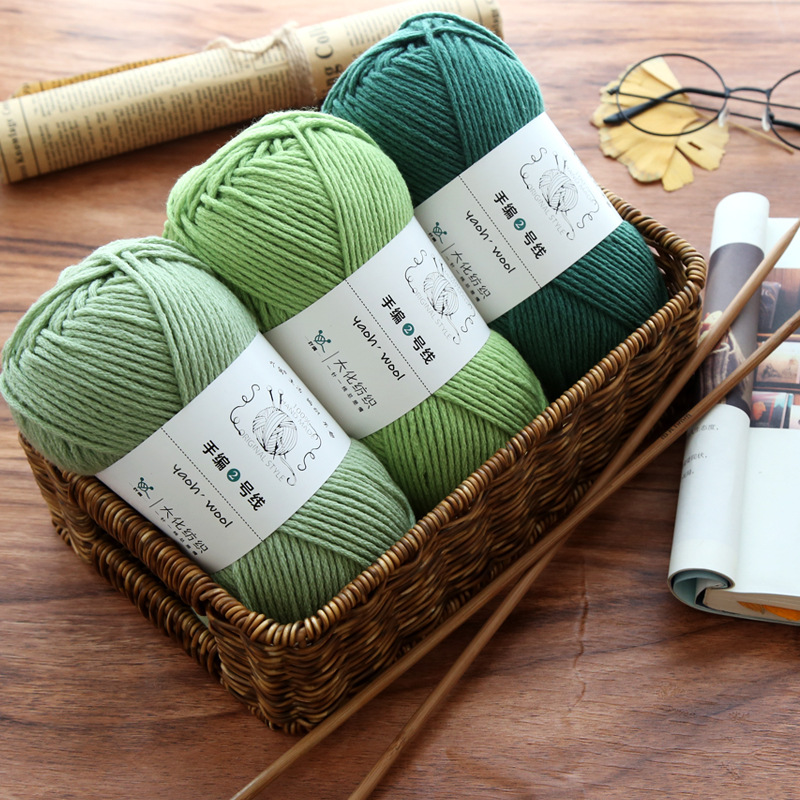 6 Strands Of Milk Cotton Wool Ball Medium Thick Thread Ball Special Wholesale Hat Scarf Crochet Slippers Hand-Woven Material Pack Specification drawing