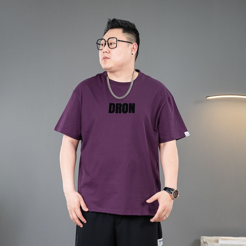 Men's short-sleeved T-shirt for summer, oversized men's wear 2024 new style base layer, loose and plus-size men's T-shirt