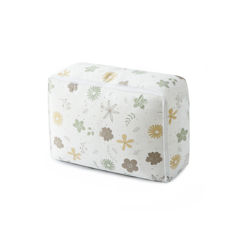 PEVA household three-dimensional cotton quilt storage bag, clothes and quilt storage box Specification image