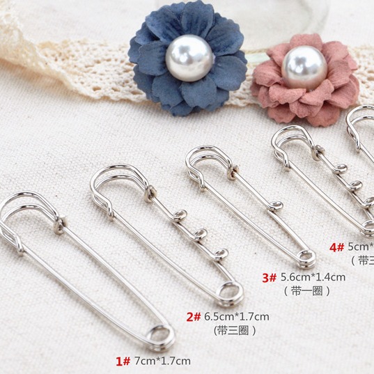 Extra-large pins, shawls, sweater buttons, simple large pins, safety pins, button pins, paper clips, paper clips, brooches details Picture