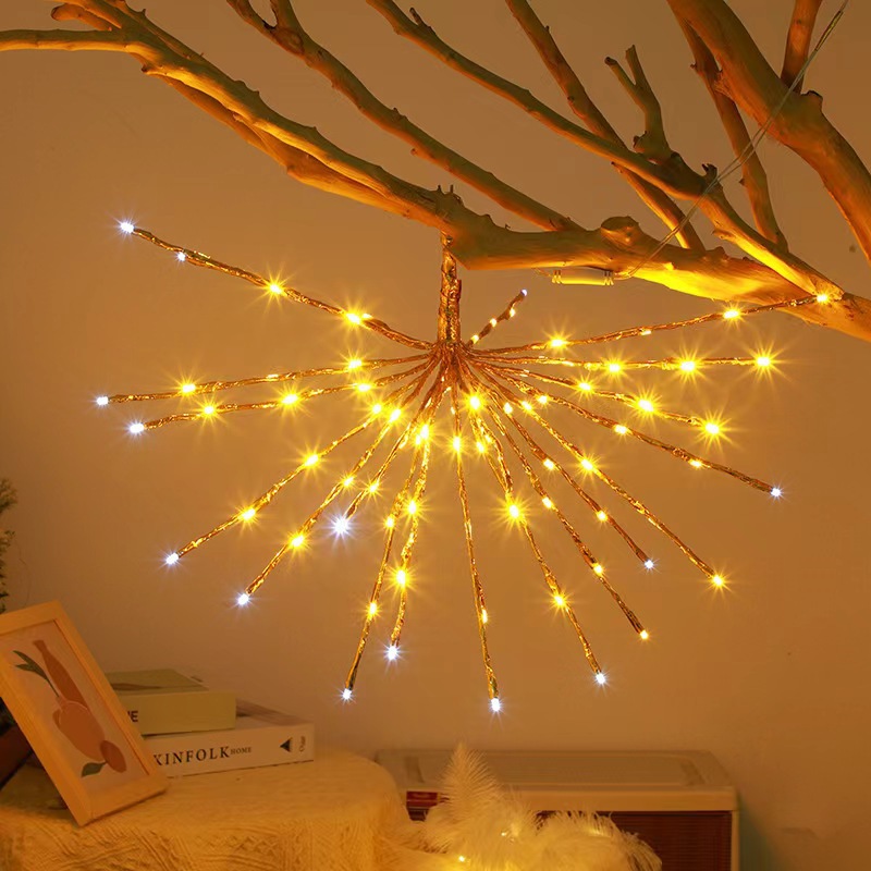 LED tree-hanging smoke lanterns, Christmas street lighting and decorative color lights, outdoor waterproof project lighting smoke lanterns wholesale Application Scenario