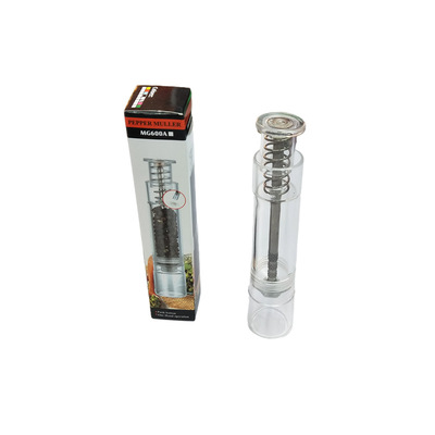 The new type of plastic manual pepper grinder, press grinder, sea salt and Sichuan pepper powder grinder is selling well on Amazon details Picture