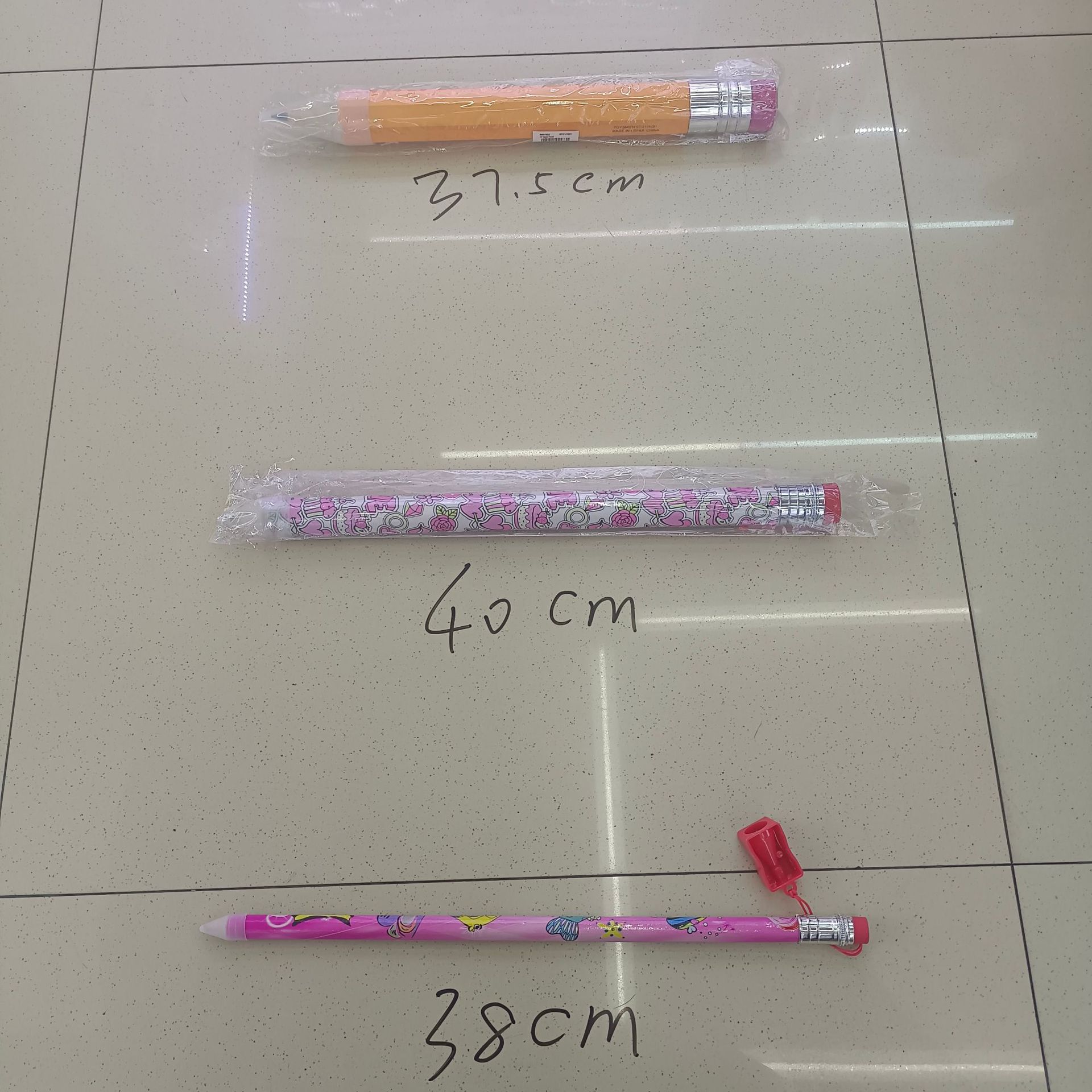 38cm大铅笔 木质铅笔带卷笔刀特殊木质工艺大铅笔 礼品铅笔可定制
