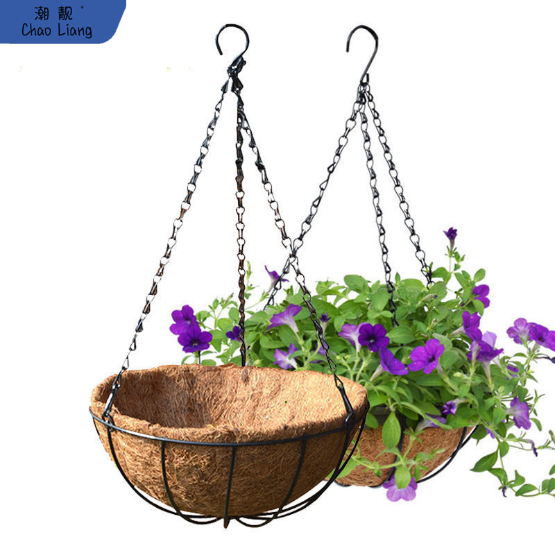 椰棕垫壁挂花盆悬挂式吊兰花盆创意吊盆挂绿萝多肉垂吊壁挂架包邮