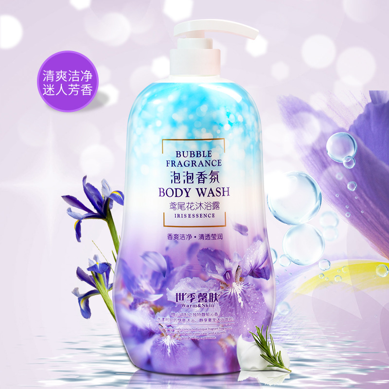 Wholesale family-sized lavender rose body wash, perfume, long-lasting moisturizing bubble cherry blossom body wash Specification image