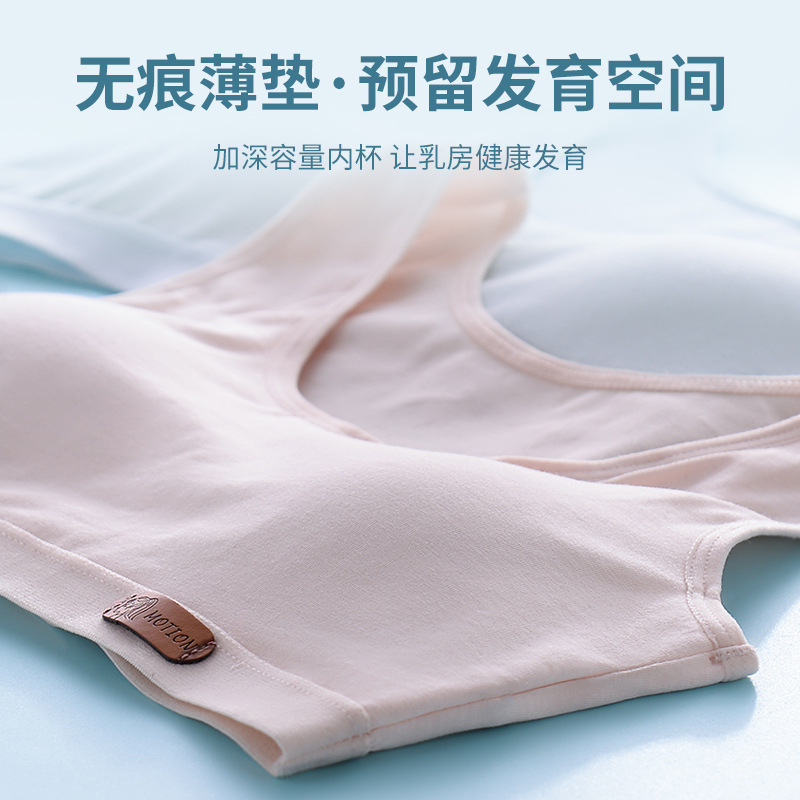 Girls' Growth Underwear Girls' Bra Breathable Student Small Vest Girls' Underwear Stage Two Sports Bra Application Scenario