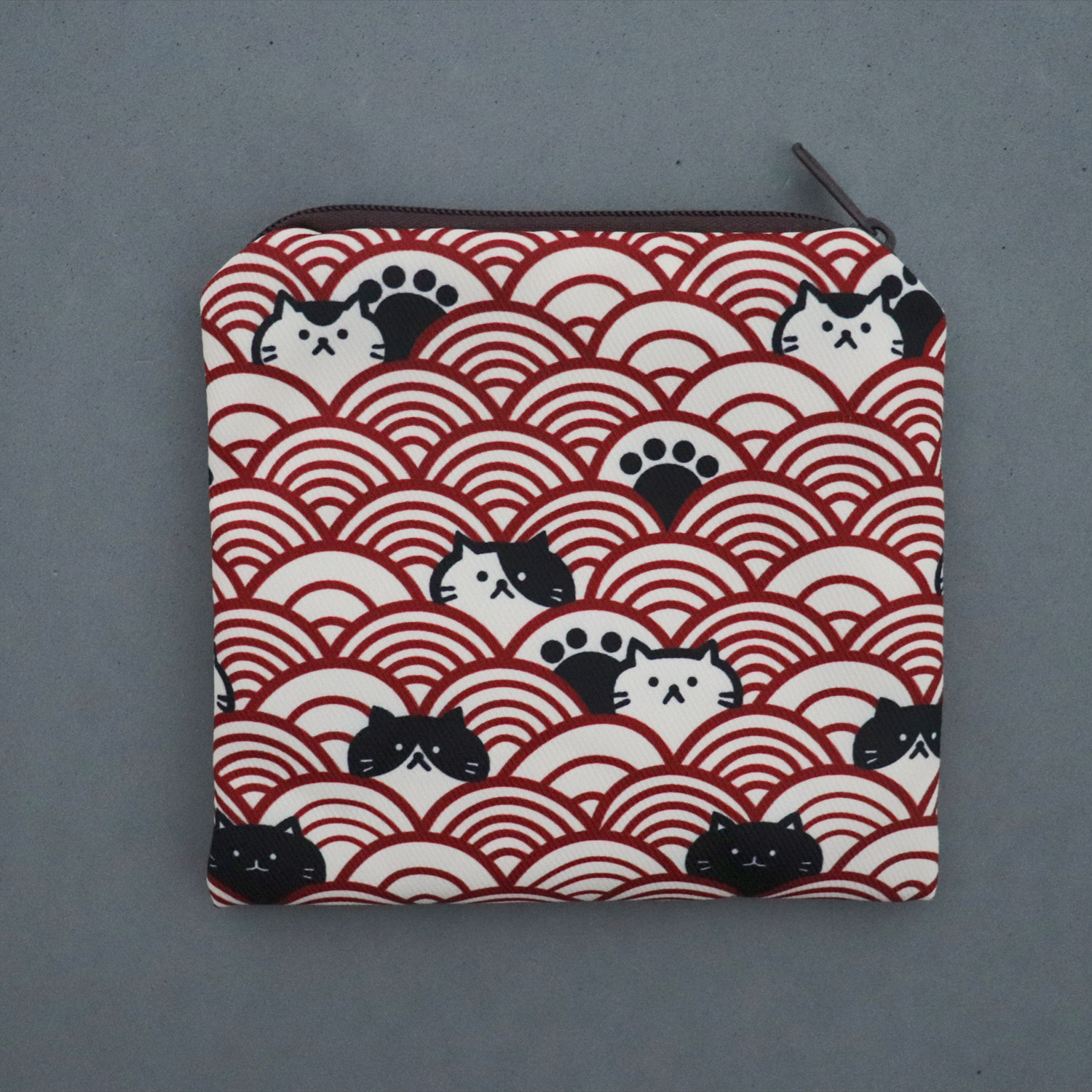 Chinese trend style drawstring pocket, drawstring, coin purse, sanitary pad, storage, makeup pen, zipper, mobile phone, large capacity, fabric for women Specification image