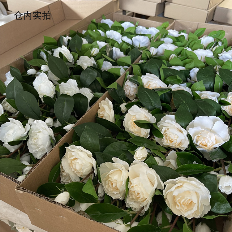 Single Artificial Flower Gardenia Dining Room Living Room Bedroom Home Decoration Bouquet Fake Flower Shooting Props Photography Props Specification drawing
