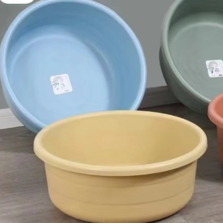 New household large-sized thickened matte plastic washbasin, student dormitory vegetable washing basin, laundry basin and foot washing basin Specification drawing