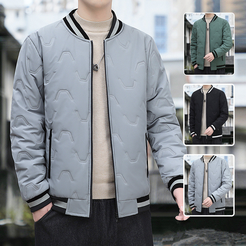 2022 New Winter Men's Jacket Padded Coat Men's Casual Jacket Thick Warm Baseball Clothing Menswear Trend Specification drawing
