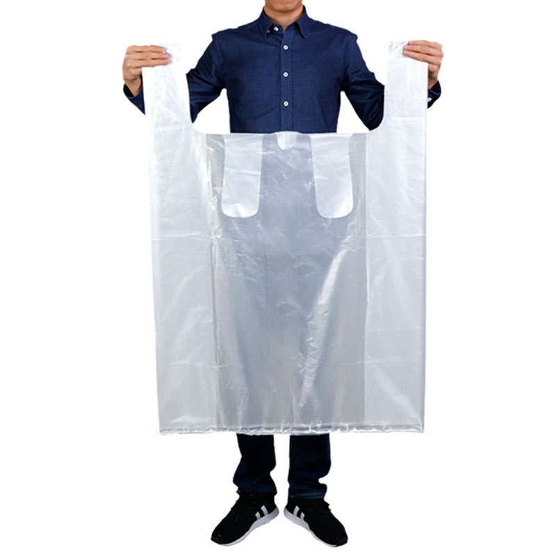 Large white plastic bags, thickened vest bags, clothing packing and moving bags, hand-held vests, large bags, large convenience bags Item Picture