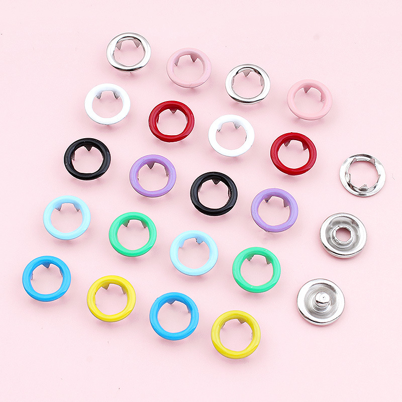 Five-Prong Button Installation Tool Set Hidden Button No-Stitch Button Baby Clothes Baby Button Button Four Small Button Item Picture