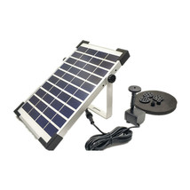 带支架太阳能喂鸟器直流太阳能喷泉水泵5W低压太阳能喷泉花洒
