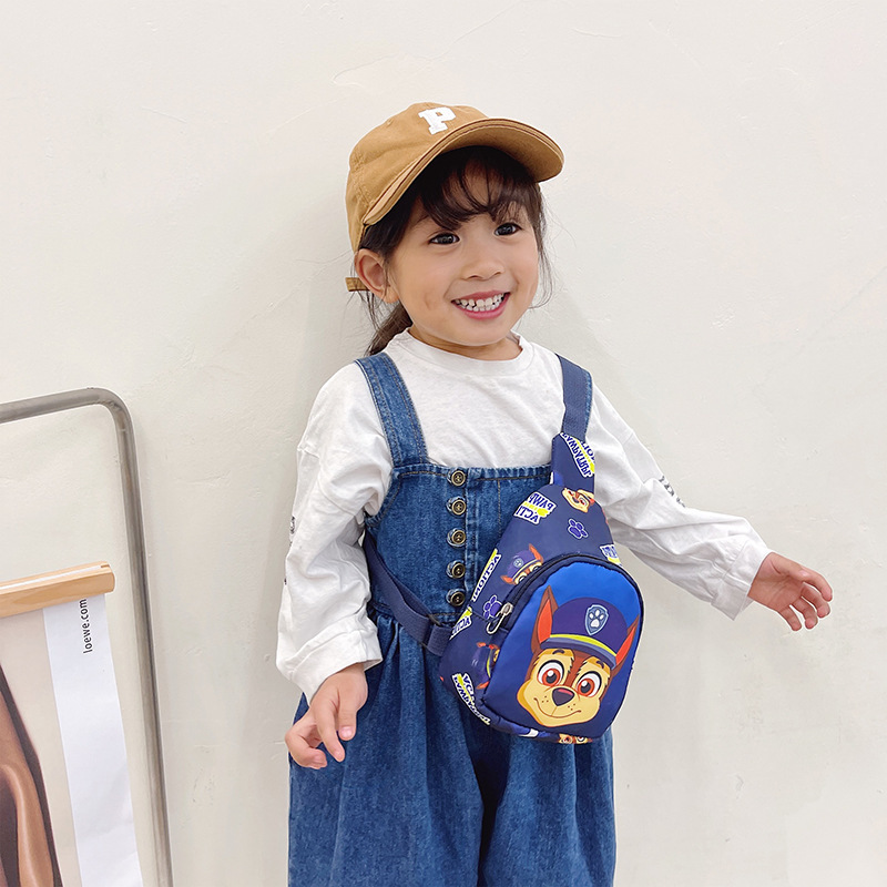 Children's Crossbody Bag Boy Chest Bag Fashion Canvas Mini Fanny Pack Korean Version Cute Baby Bag Backpack Application Scenario