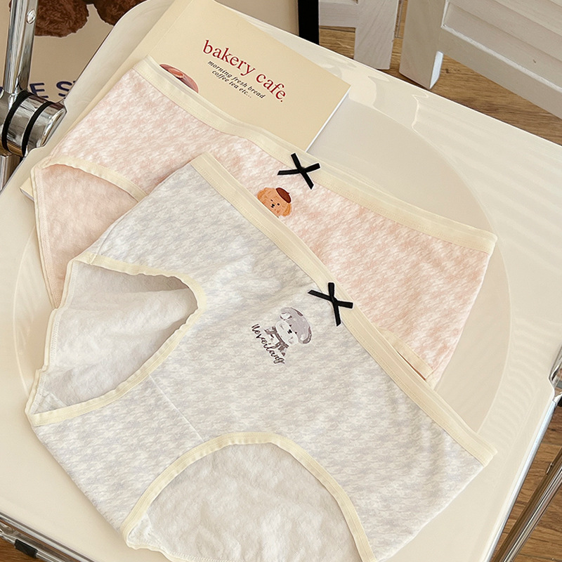 Large Size Women's Underwear Female Fat Mm200 Kg Breathable Butt Lift Antibacterial Pure Cotton Crotch Modal Mid-Waist Triangle Pants