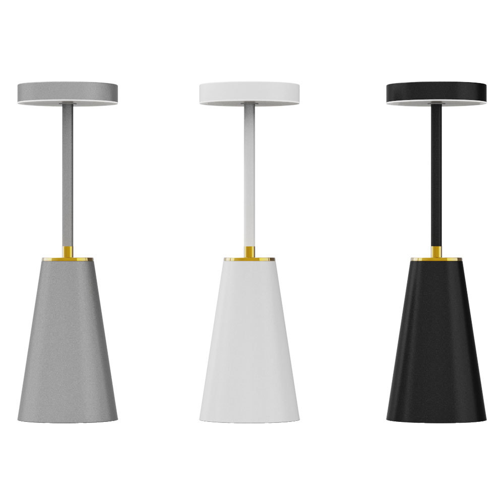 Cross-border exclusive atmosphere creative desk lamp, wireless USB charging, simple metal LED night light for living room and bedroom Item Picture
