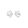 Flower-shaped ear clips for women, 2024 new high-end and light luxury earrings, niche design summer earrings Item Picture