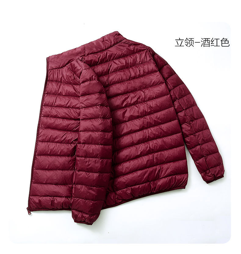 秋冬新款轻薄羽绒服男士短款百搭轻便薄款白鸭绒大码秋冬保暖外套详情17