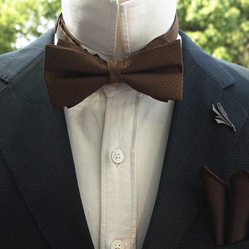 复古休闲男士领结结婚新郎韩版正装休闲女蝴蝶结拍照舞台咖色绿色详情6