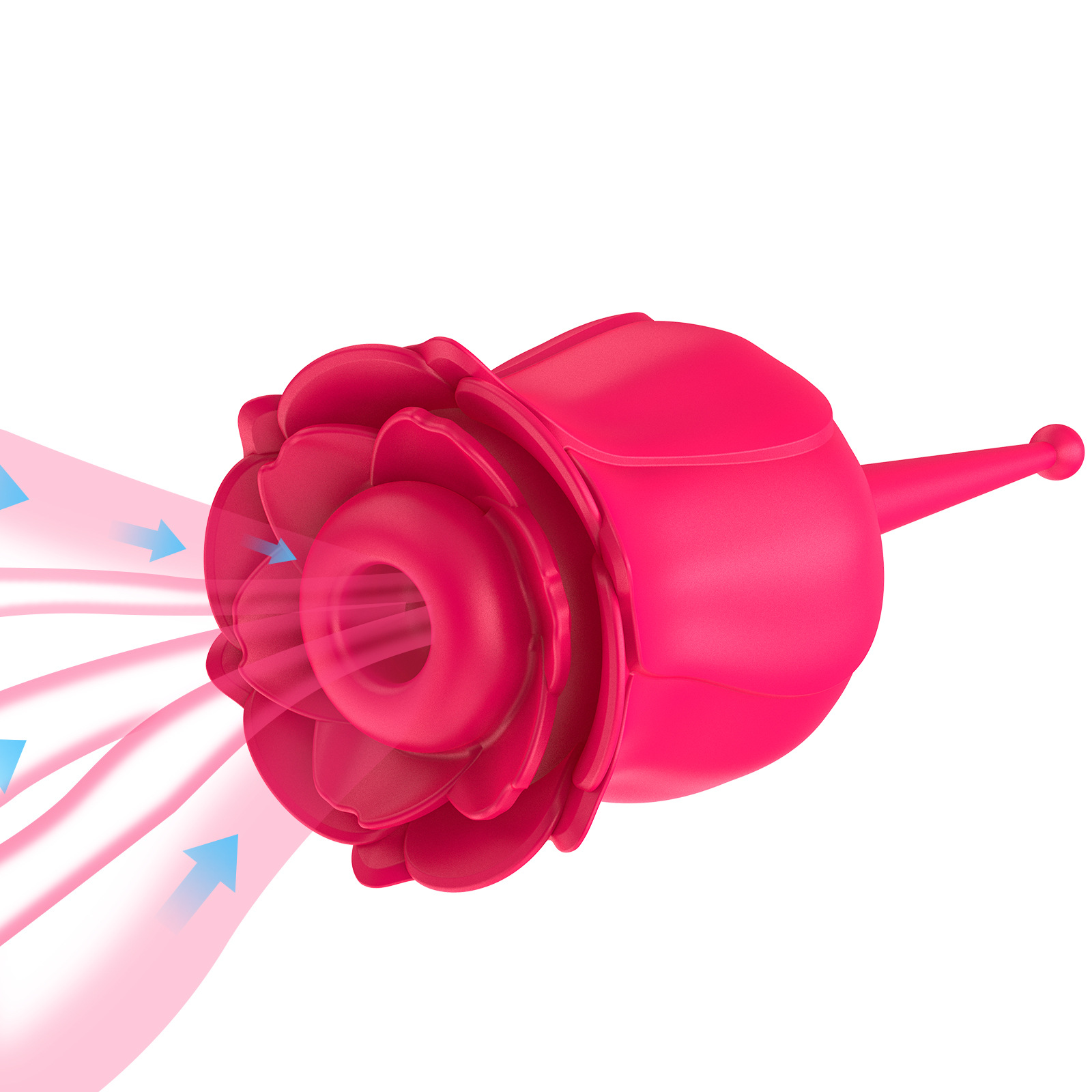 Rose suction vibrator, women's teasing masturbation device, adult products details Picture