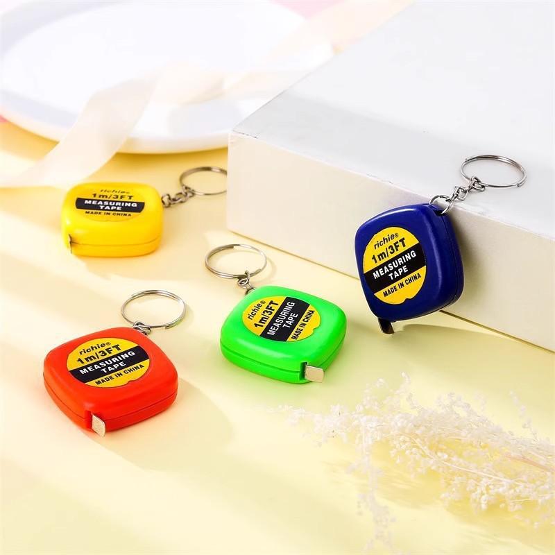 A 1-Meter Small Steel Tape Measure, A 1-Meter Gift Tape Measure, A Measuring Meter Stick, A Stainless Steel Small Ruler With A Keychain, A Portable Ruler