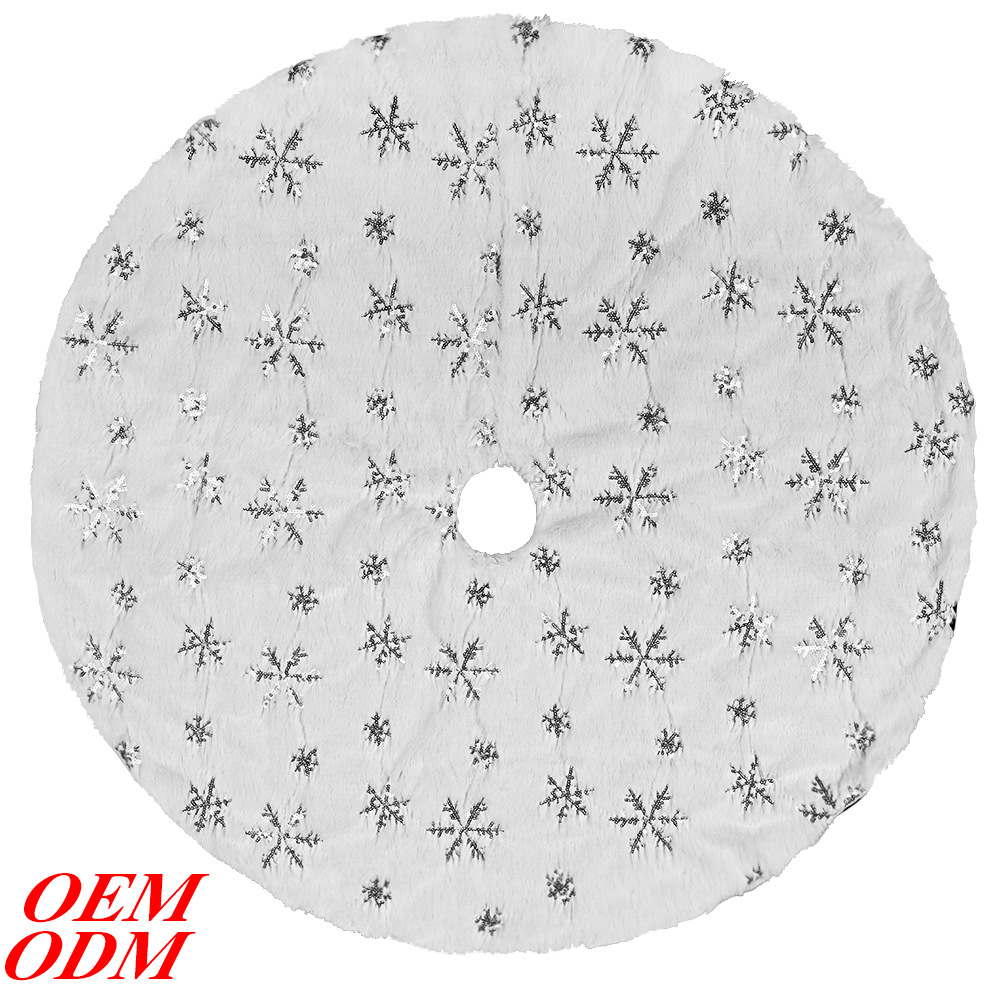 Cross-border new sequined snowflake Christmas tree dress, Christmas tree decoration apron, Christmas venue decoration supplies Item Picture