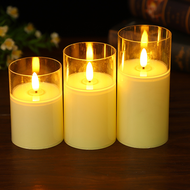 Manufacturers direct led with cup electronic candle smokeless creative wedding road lead warhead simulation candle lamp wholesale details Picture