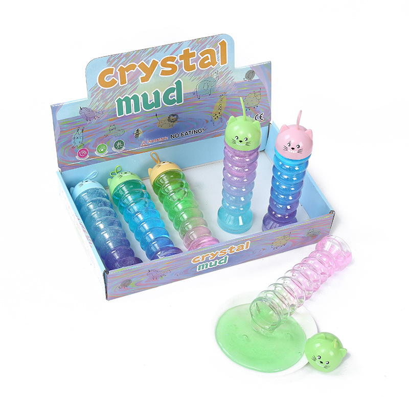 Wholesale of cross-border colored clay and crystal clay sets, slime children's transparent sticky bubble glue toys for boys and girls Application Scenario
