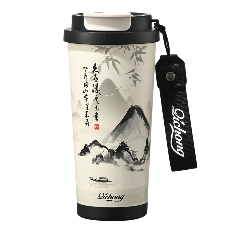 保温杯/水杯/钛杯/雨伞保温杯/不锈钢保温杯白底实物图