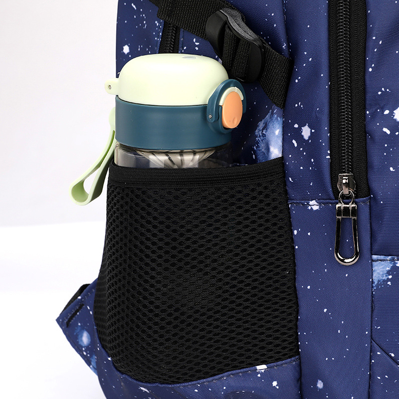 Cross-Border New Schoolbag Schoolbag For Primary School Students Male Star Backpack Three-Piece Waterproof Thermal Insulation Set For Grades 4-6 details Picture