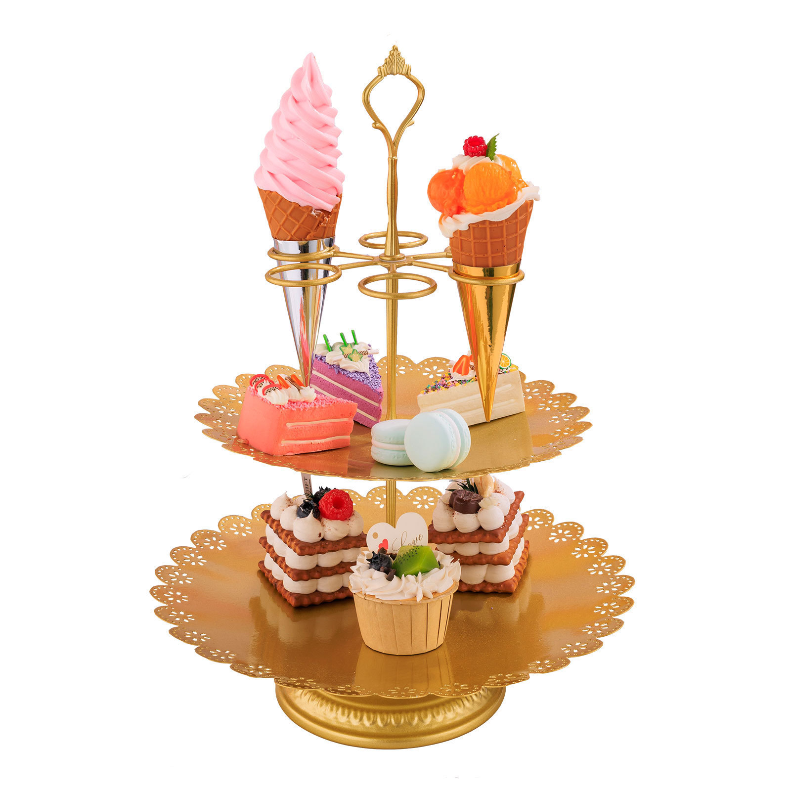New Cake Stand Removable Party Wedding Party Dessert Display Tray Creative Birthday Props Cone Stand Item Picture