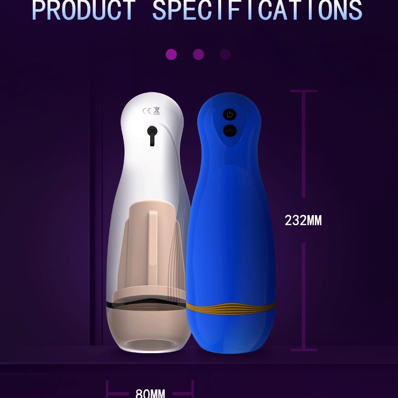 Xiaoman Yao multi-frequency electric aircraft cup automatic suction and clamping, SM famous mold casting, masturbation device famous mold casting details Picture
