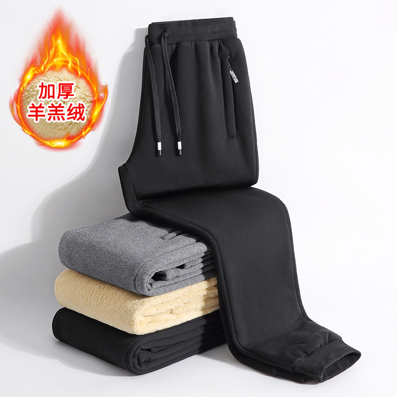 Factory direct sales of winter pants, men's casual long pants, tight-fitting pants, loose trendy brand youth pants, popular trends Specification image