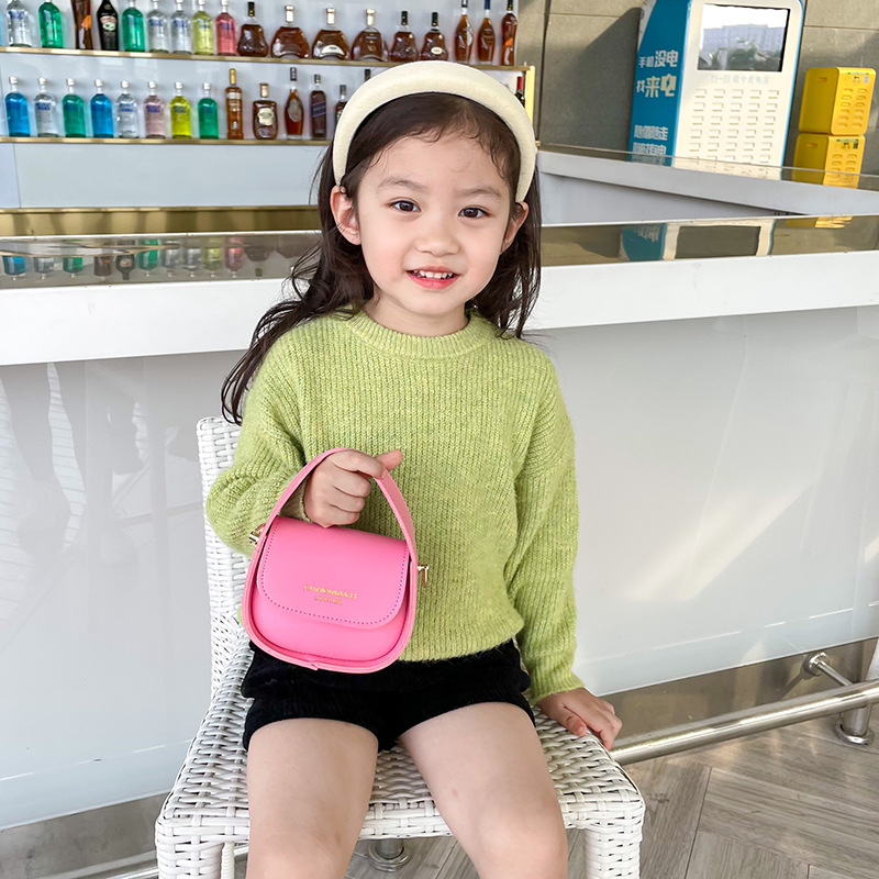 Children's bags 2025 New style Girls' handbag, fashionable baby mini Retro crossbody bag, Little Princess accessory bag Specification image
