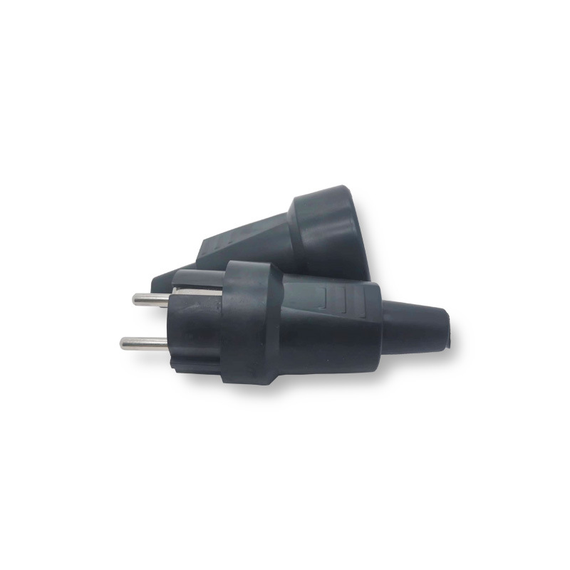Factory Direct Sales European Standard German Standard British Standard Home Industrial Wiring Round Pin Round Core Assembly Plug Cross-Border Foreign Trade