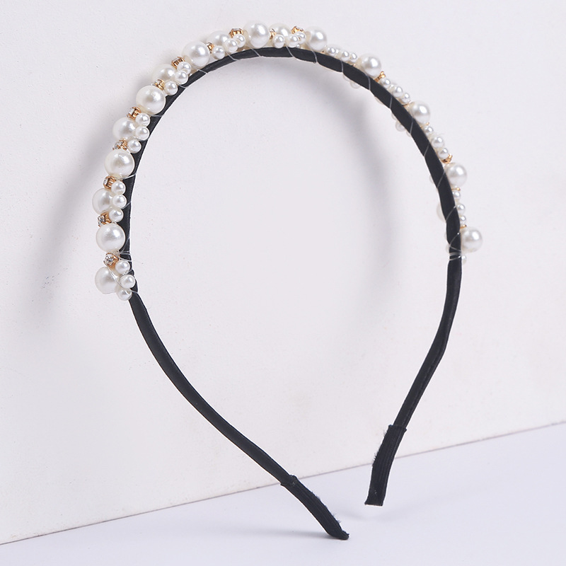 New pearl hairband for women, Korean Internet celebrity headband, versatile hairpin for women, simple and elegant hair clip headwear wholesale Specification image