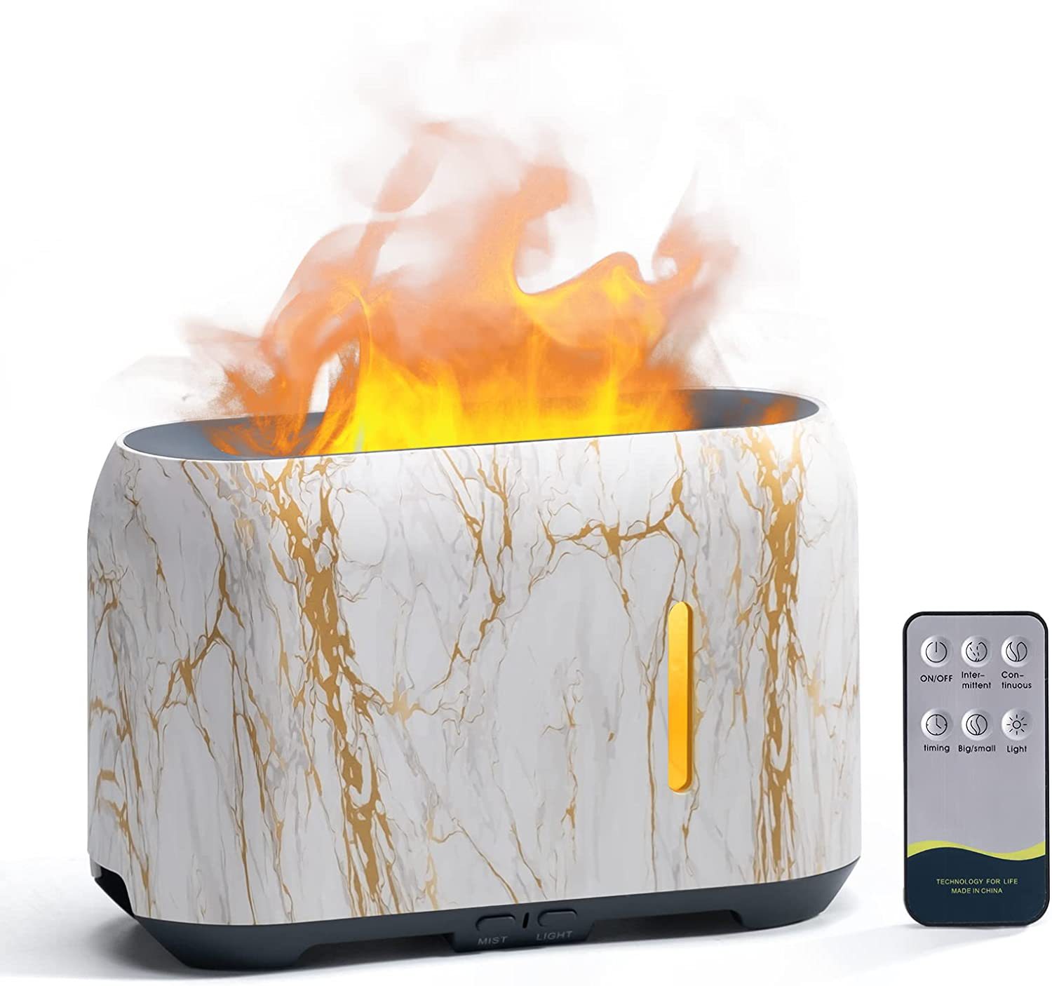 Cross-border ultrasonic remote control seven-color flame humidifier, flame aroma diffuser, essential oil diffuser, fragrance sprayer, ambient light Application Scenario