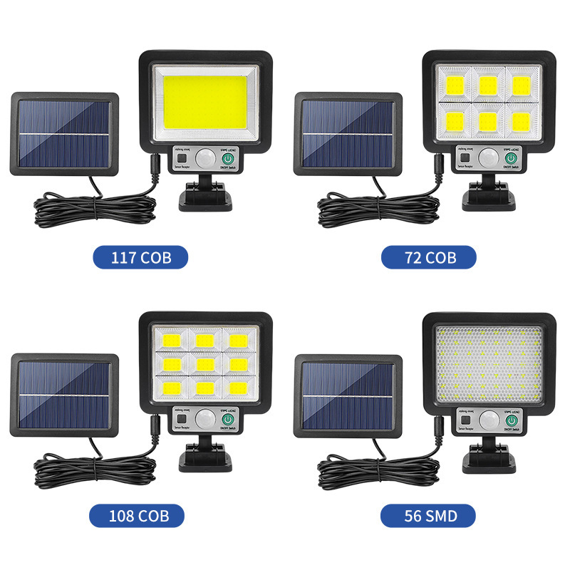 New Solar Split Body Sensing Light Home Outdoor Waterproof Garden Light Remote Control Split Garage Light Application Scenario