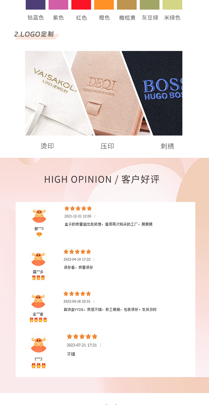 跨境中式古风首饰袋布袋抽绳束口珠宝玉器饰品收纳袋伴手礼袋子详情5